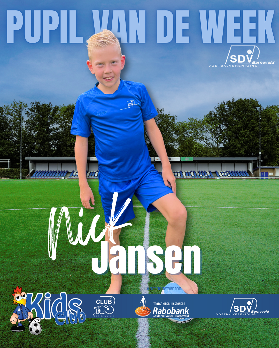 Sdvb SDVB Pupillen van seizoen 2024-2025 | SDV Barneveld