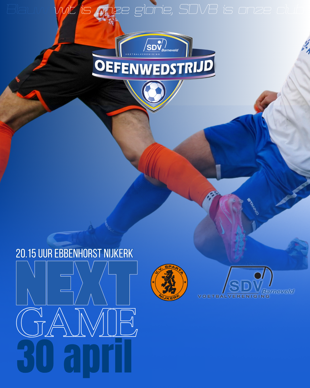300426 oefenwedstrijd