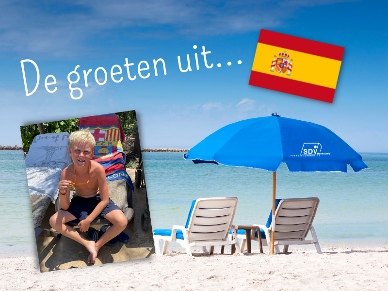 De groeten van Luca... uit Spanje! | SDV Barneveld