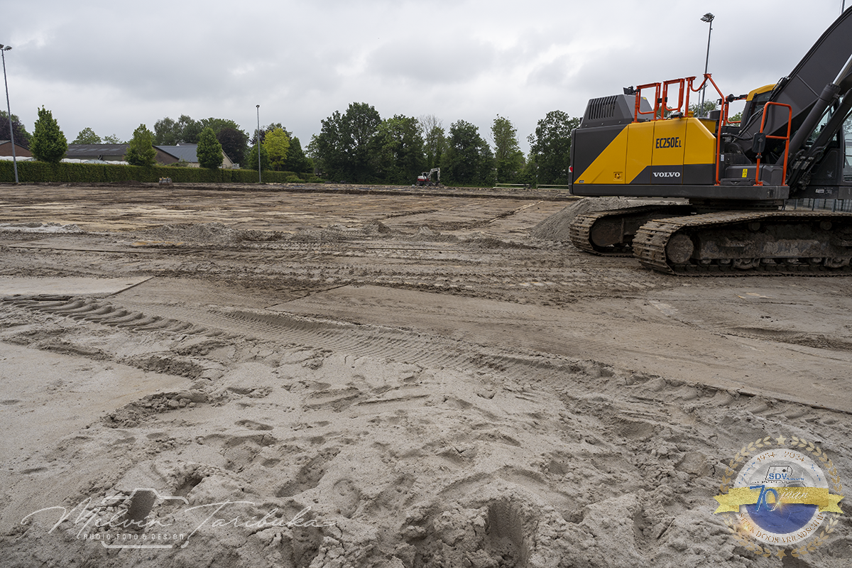 Wat een weer…..een update rond de velden aanleg. 1