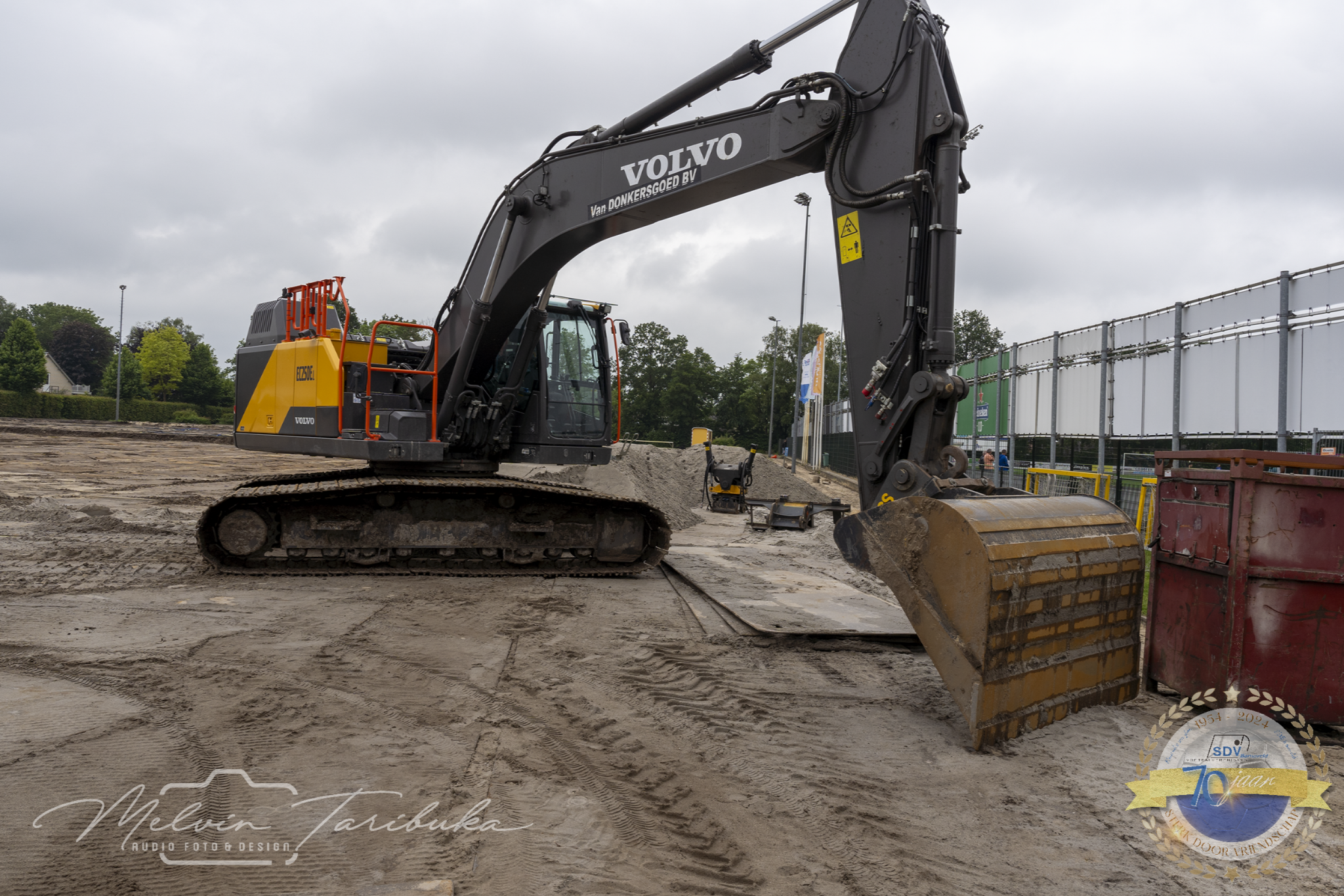 Wat een weer…..een update rond de velden aanleg. 2