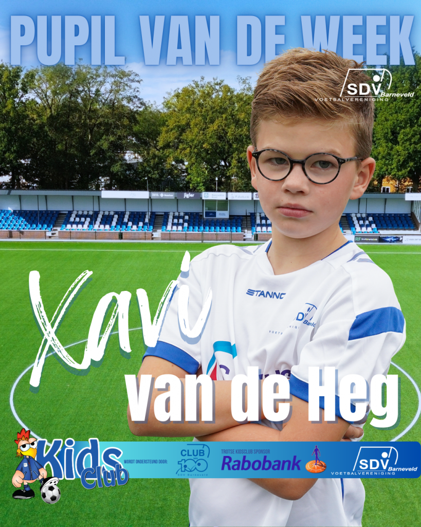 Xavi is Kidsclub Rabobank pupil van de week 1